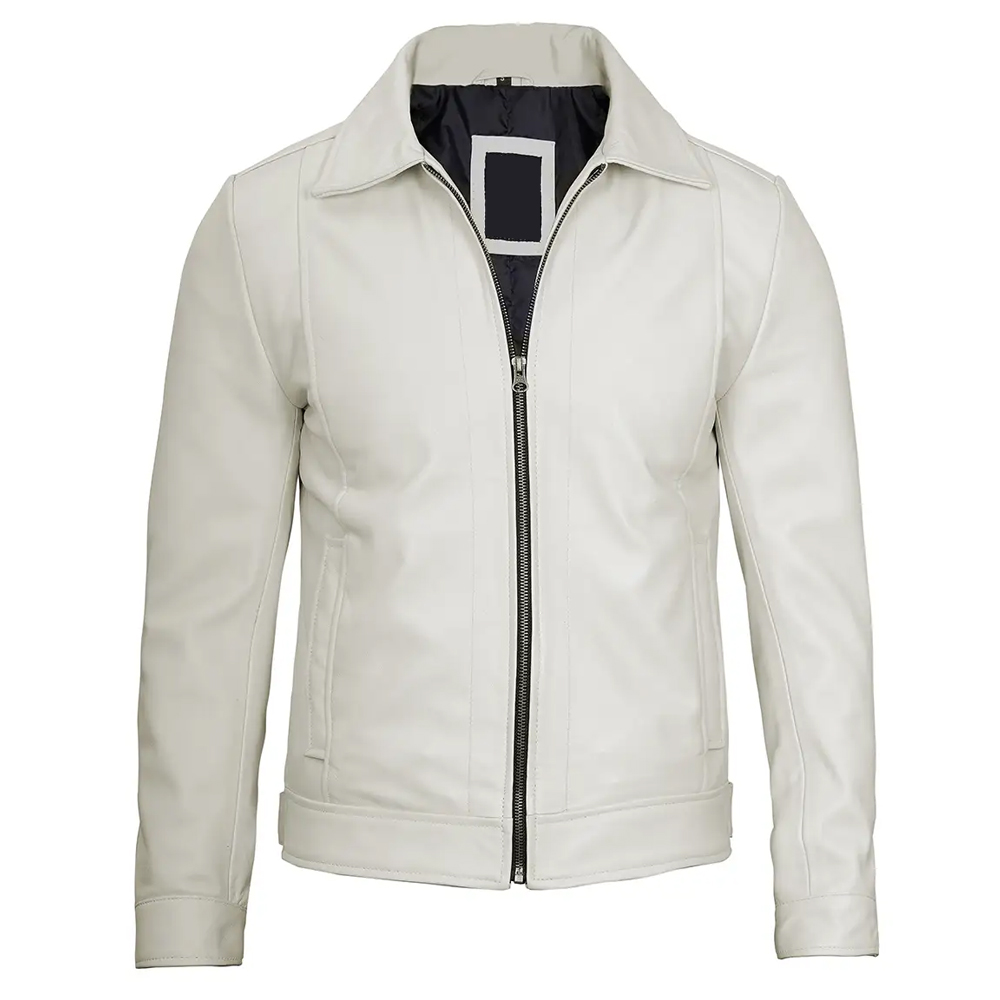 Cropped Faux leather Jacket