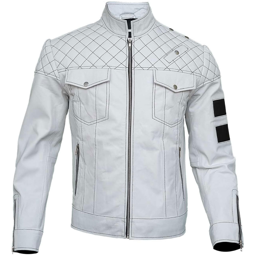 Cropped Faux leather Jacket