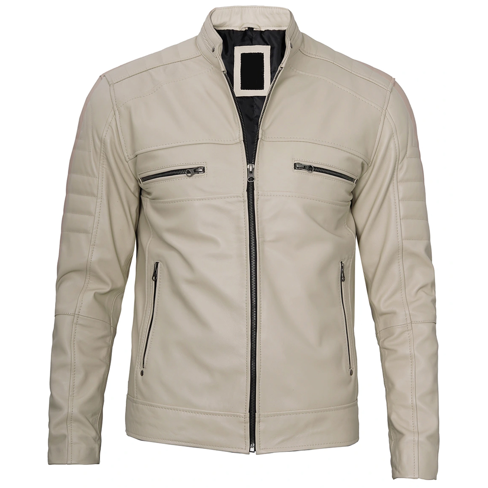 Cropped Faux leather Jacket